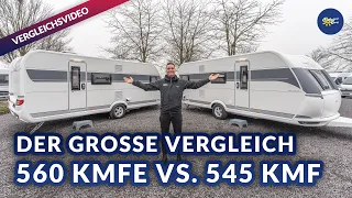 2022 Hobby De Luxe 560 KMFe 👊🏼 2022 Hobby De Luxe 545 KMF | Der Vergleich  - Camperland Bong