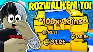 ROZWALIŁEM SKRZYNKĘ *100X COINS* I STAŁO SIĘ TO...(PET SIMULATOR X)