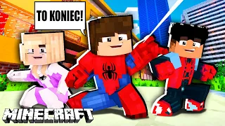 🕷️🕸️WALKA 3 SPIDERMANÓW!!! (ostatni odcinek?!) - MINECRAFT SPIDERMAN RODZINKA