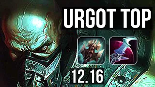 URGOT vs MUNDO (TOP) | 5/1/6, Rank 8 Urgot, 1.0M mastery, 400+ games | KR Master | 12.16