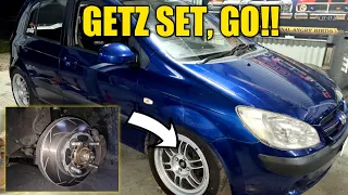 Hyundai Getz Track Car | Brakes & Control Arms Upgrade