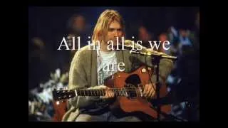 All Apologies (Live) Nirvana Lyrics