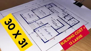 30 x 31 HOUSE DESIGN II 30*31 GHAR KA NAKSHA II 930 SQFT HOUSE PLAN