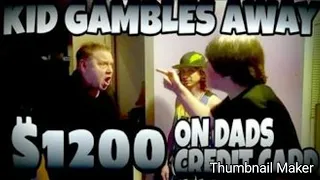 KID GAMBLES AWAY $1200 ON DAD'S CREDIT CARD!!! Reaction video by Josh Myers United!