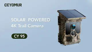 Introduction for CEYOMUR Solar Powered 4K Trail Camera CY95