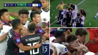 USA Soccer Fight vs Mexico