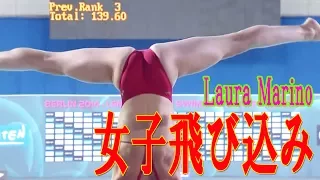 凄い！鍛え上げられた肉体！女子飛び込み水泳をエロ目線で見る！Laura Marino 10m platform