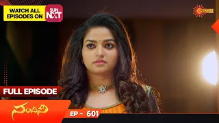 Nandhini - Episode 601 | Digital Re-release | Gemini TV Serial | Telugu Serial