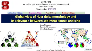 S2S20-06- Global view of river delta morphology and its S2S relevance (Jaap Nienhuis, 9/9/2020)
