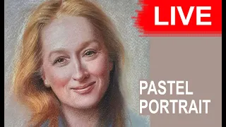 LIVE Drawing session - Pastel Portrait