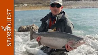 Trout Fishing At Jurassic Lake In Argentina