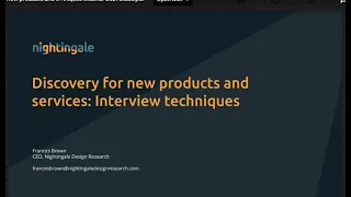 Webinar: Using interviews to find out what your users really need