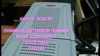 Avaya BCM 50 Programming