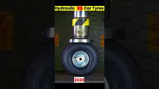 Hydrolic press vs car Tyre 👈