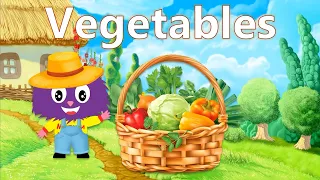 Vegetables. Овочі англійською мовою. Англійська для дітей.  English for kids. Kids vocabulary