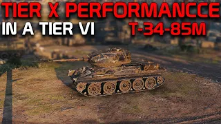 Tier X performance in a TIER VI! - T-34-85M | World of Tanks