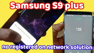 Samsung S9 plus no network on registerd problem solution #samsung #samsungs9plus #g965F