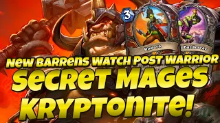 How to Beat Secret Mage | Wild Handbuffed Rush Warrior | Hearthstone