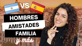 👬 HOMBRES, 👨‍👩‍👧 Familia, 👫 Amigos y más: Españoles 🇪🇸 vs Argentinos 🇦🇷