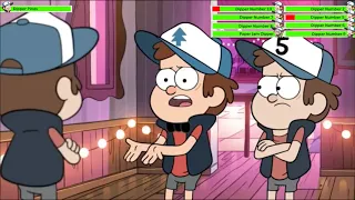 Gravity Falls Clone fight with Healthbars