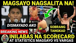 BREAKING: MAGSAYO Nagsalita Na! DISMAYADO at Sobrang TANGKAD ni VARGAS | VARGAS Panalo vs MAGSAYO