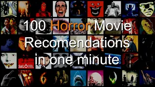 100 Horror Movie Recommendations in One Minute
