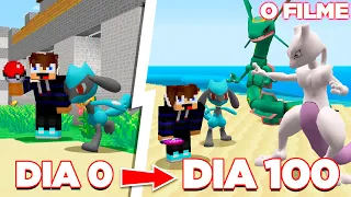 100 DIAS NO MUNDO POKEMON no MINECRAFT - O FILME !