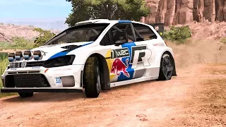 REALISTIC Rally Crashes #2 - BeamNG DRIVE