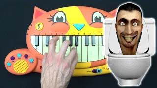 HOW TO PLAY SKIBIDI TOILET MEME SUPER EASY ON A CAT PIANO