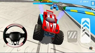 Monster Truck Mega Ramp Racing #143 -Impossible GT Car Stunts Driving - Gadi Game -Android Game