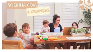 ROTINA SOZINHA COM 4 FILHOS - FLÁVIA CALINA