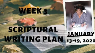 Scriptural Writing Plan| Faith Planner|Happy Planner|January 13-19, 2020