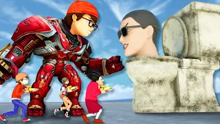 Nick Become NICK-BUSTER vs Giant Skibidi Toilet Rescue Tani Harley Quiin Miss T - Hero Animation