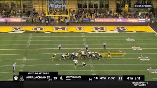 App State vs Wyoming Exciting Ending | 2023 College Football