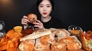 SUB)TACO BELL burrito, quesadilla, chicken tacos and cheese nachos mukbang ASMR Eating Sounds