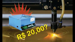 Fonte laser co2 nova? assista esse vídeo antes de comprar!