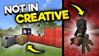 25 Secret Blocks & Mobs You CANNOT Get In CREATIVE Mode!