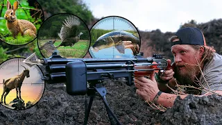 .50 cal Air Rifle Catch & Cook Movie | The Seneca Dragon Claw