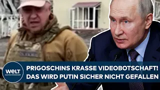 UKRAINE-KRIEG: "Mistkerle!" Prigoschins krasse Videobotschaft! Das wird Putin sicher nicht gefallen