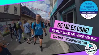 Rollerblading around Maidstone in 360° - 100 Miles in May for Cancer Research on Inline Skates