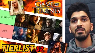 Game Of Thrones Season 2 CHARACTER TIERLIST