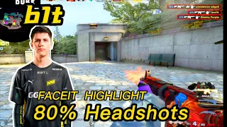 b1t -  FACEIT HIGHLIGHTS - 80% HS -  w/m0NESY - Overpass Mirage Ancient - 26/02/2023