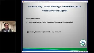 City of Fountain - City Council Meeting - December 8, 2020