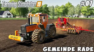 Harvesting soybeans, sowing grass | Gemeinde Rade | Farming simulator 19 | Timelapse #07