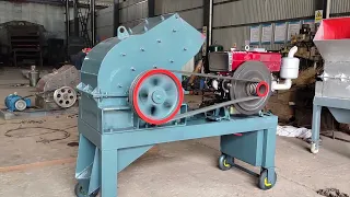 Small hammer crusher mini stone crusher with diesel engine mobile crusher