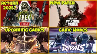Apex Legends Mobile Return?😮, Warzone Mobile Update🤨, Marvel Rivals, Mobile Games May 2024 | Hindi |