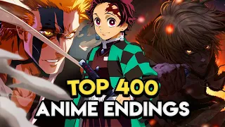 My Top 400 Anime Endings