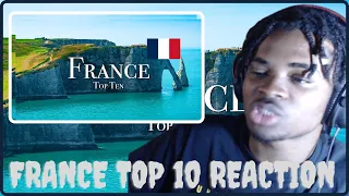 Top 10 Places To Visit In France - 4K Travel Guide | FRENCH (REACTION!!!) | RÉACTION FRANÇAISE