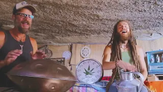 G Ras & Kolos - Bob Marley 'Freedom' medley | acoustic handpan, kanna & vocals jam | 10 Apr 2022