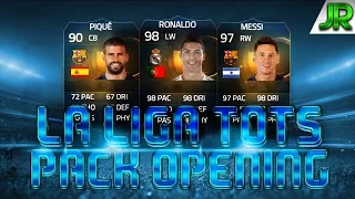 LA LIGA TOTS PACK OPENING | TOTS RONALDO+2 MORE TOTS IN THE SAME PACK | FIFA 15 IOS/ANDROID